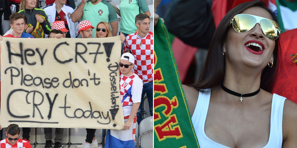 Galeri Foto Suporter: Kroasia vs Portugal (0-1)