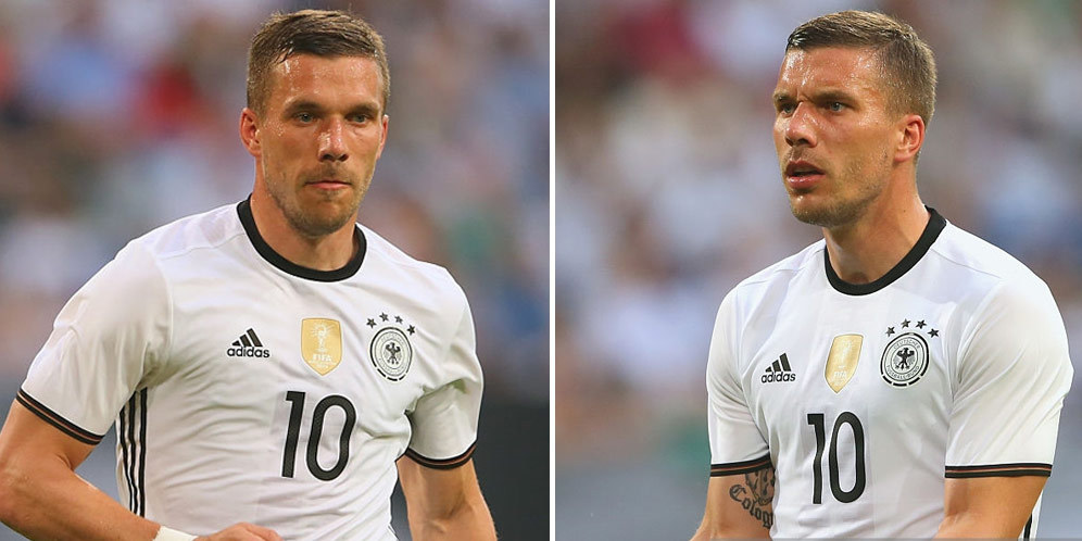 Aksi Podolski di Hits Rap Papan Atas Jerman