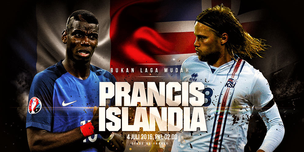 Prancis vs Islandia, 345 Juta vs 22,5 Juta