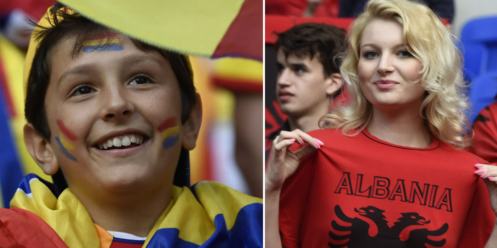 Galeri Foto Suporter: Rumania vs Albania (0-1)