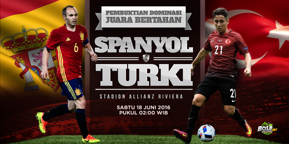 Prediksi Spanyol vs Turki 18 Juni 2016