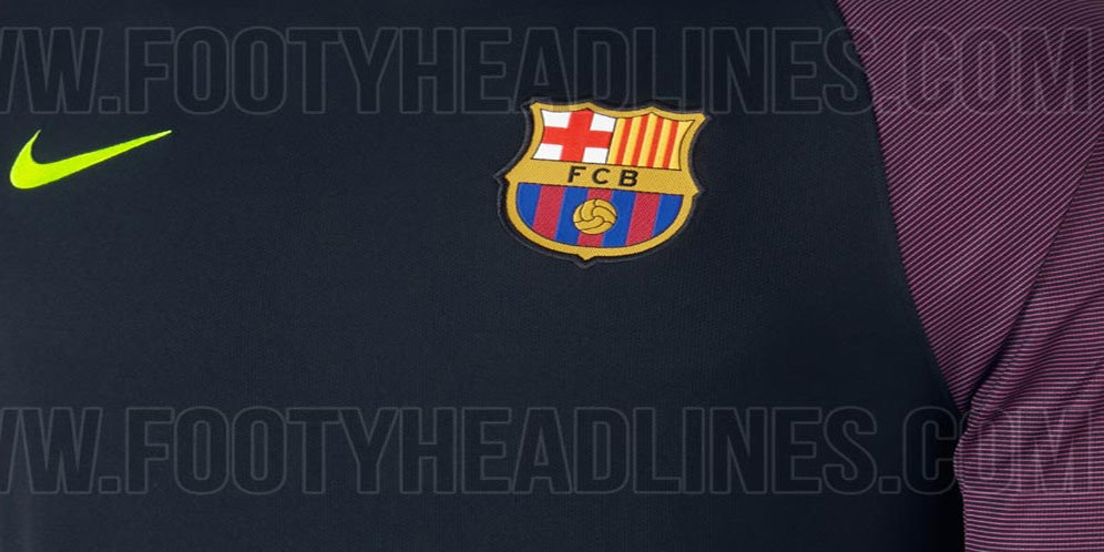 Jersey Hitam dan Hijau Kiper Barcelona 2016/17