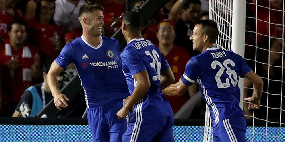 Gol Tunggal Gary Cahill Kalahkan Liverpool