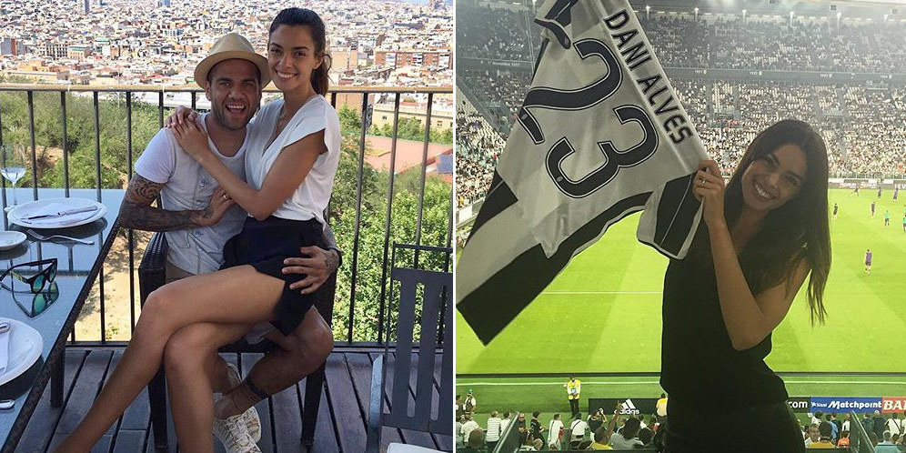 Kekasih Dani Alves di Juventus Stadium