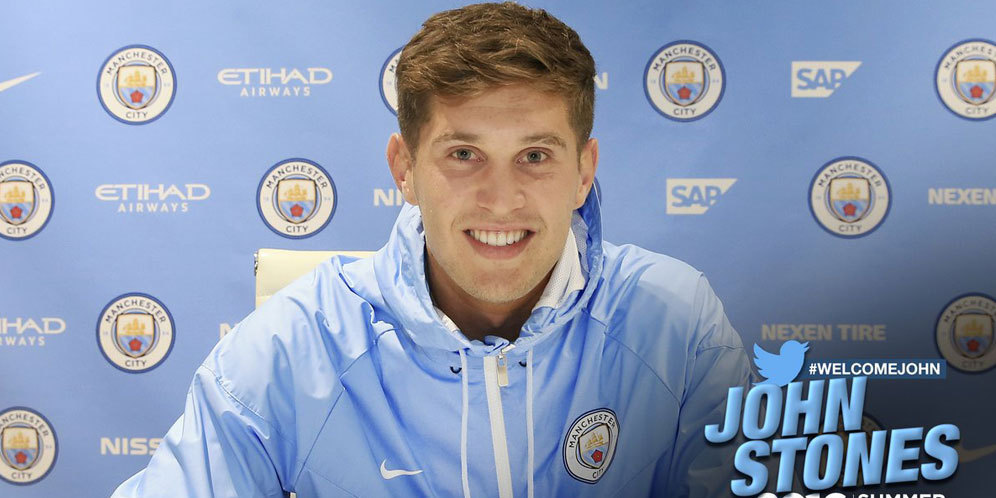 Resmi Gabung Man City, John Stones Incar Posisi Inti