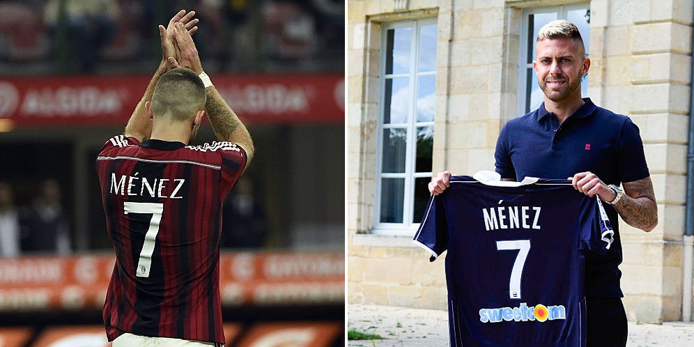 Menez Dikontrak Bordeaux Tiga Tahun, Diberi Nomor 7