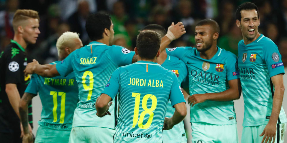 Highlights Liga Champions: Gladbach 1-2 Barcelona