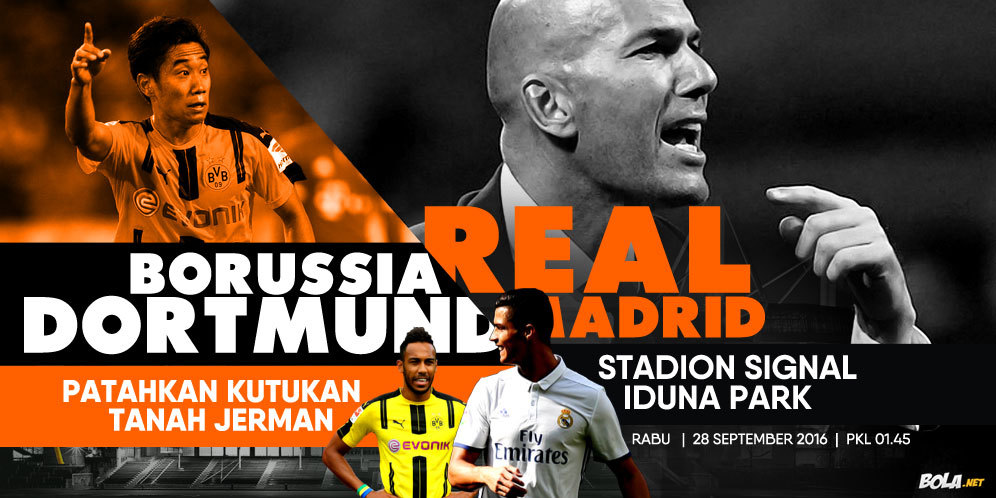 Data dan Fakta Liga Champions: Dortmund vs Madrid