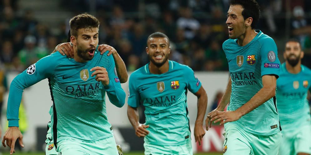 Pique: Barca Tahu Melawan Gladbach Akan Sulit