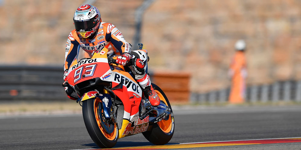 Marc Marquez Rebut Kemenangan MotoGP Aragon