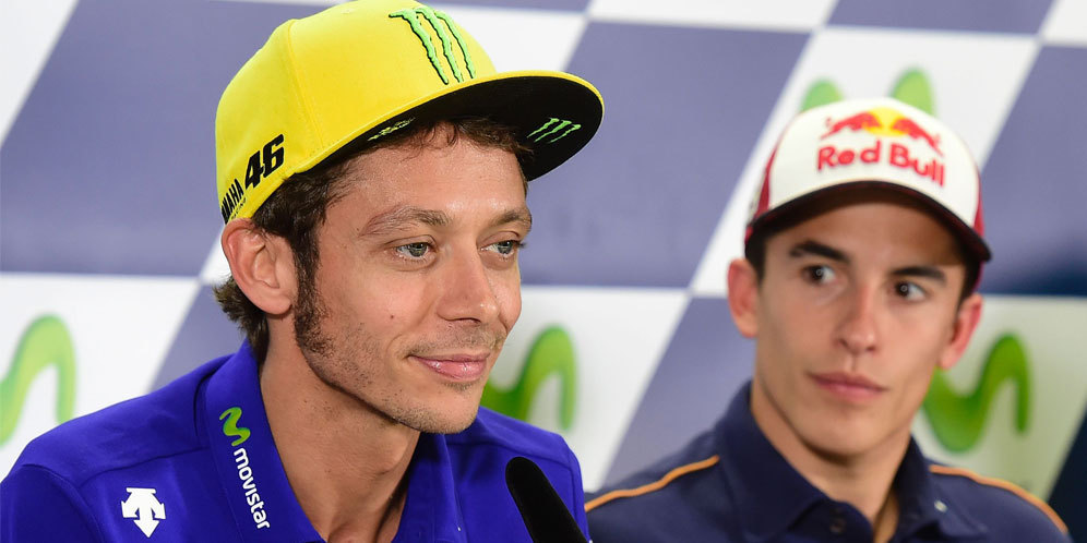 Rossi: Tugas Kalahkan Marquez di Aragon Lebih Berat