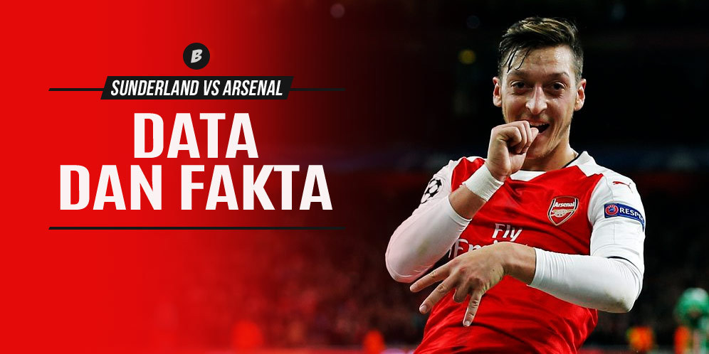 Data dan Fakta Premier League: Sunderland vs Arsenal