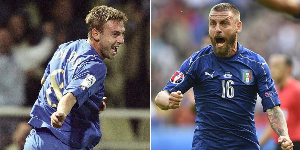 100-Cap Honour, De Rossi Dengan Seragam Azzurri