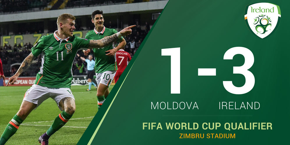 Highlights Kualifikasi Piala Dunia 2018: Moldova 1-3 Irlandia