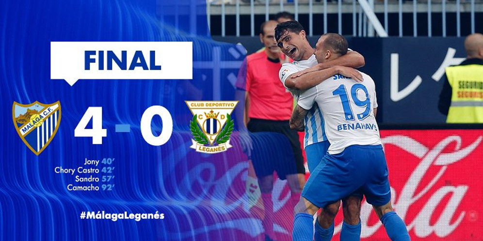 Highlights La Liga: Malaga 4-0 Leganes