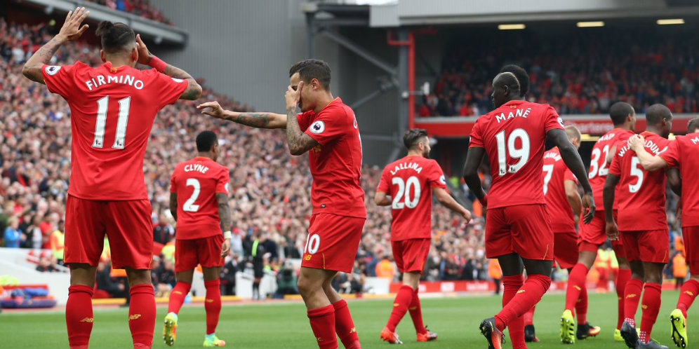 Ini Judul Selebrasi Coutinho dan Firmino