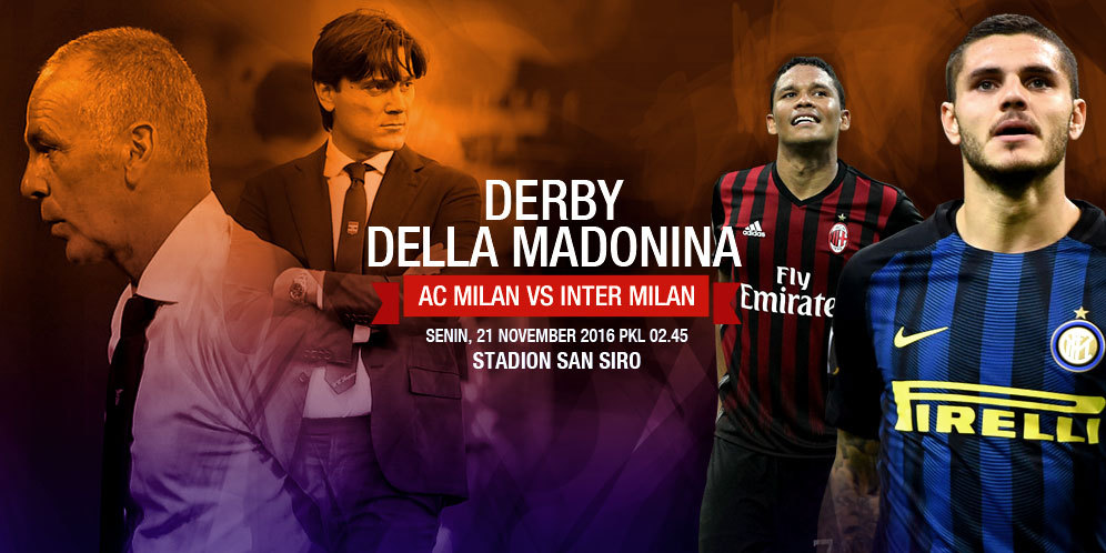 Prediksi AC Milan vs Inter Milan 21 November 2016