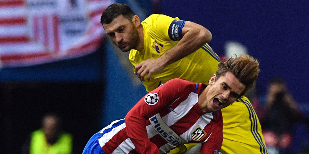 Hasil Pertandingan Atletico Madrid vs Rostov: Skor 2-1