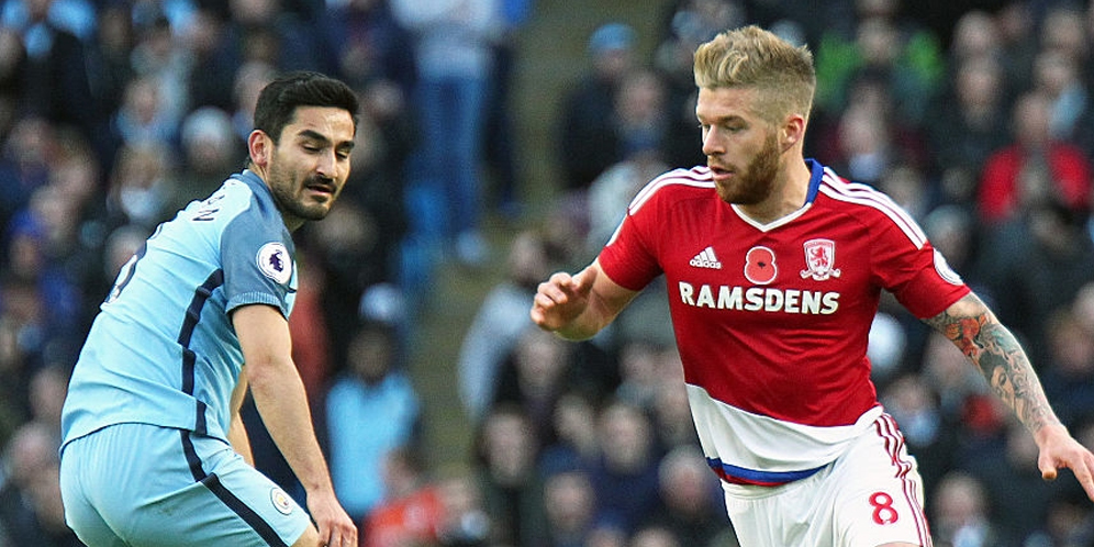 Hasil Pertandingan Manchester City vs Middlesbrough: Skor 1-1