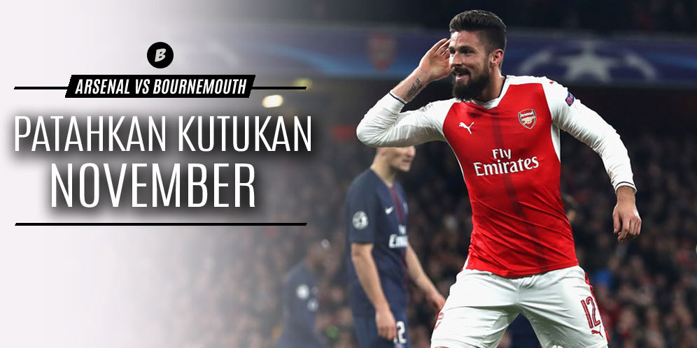 Prediksi Arsenal vs Bournemouth 27 November 2016