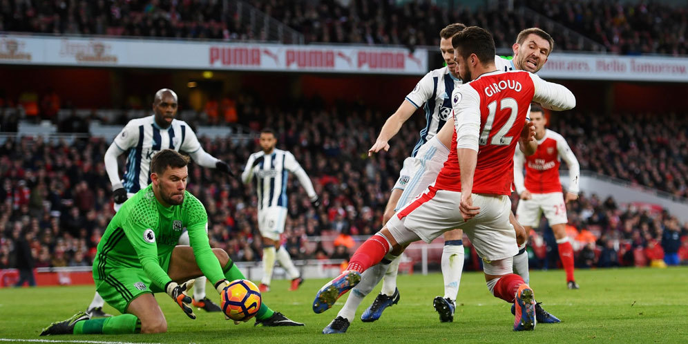 Hasil Pertandingan Arsenal vs West Brom: Skor 1-0