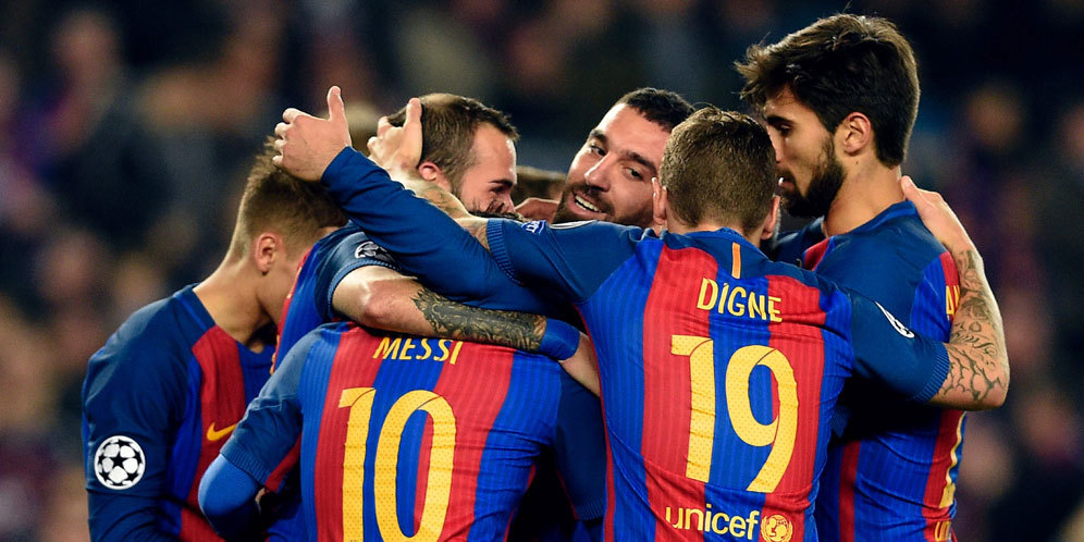 Highlights Liga Champions: Barcelona 4-0 Gladbach