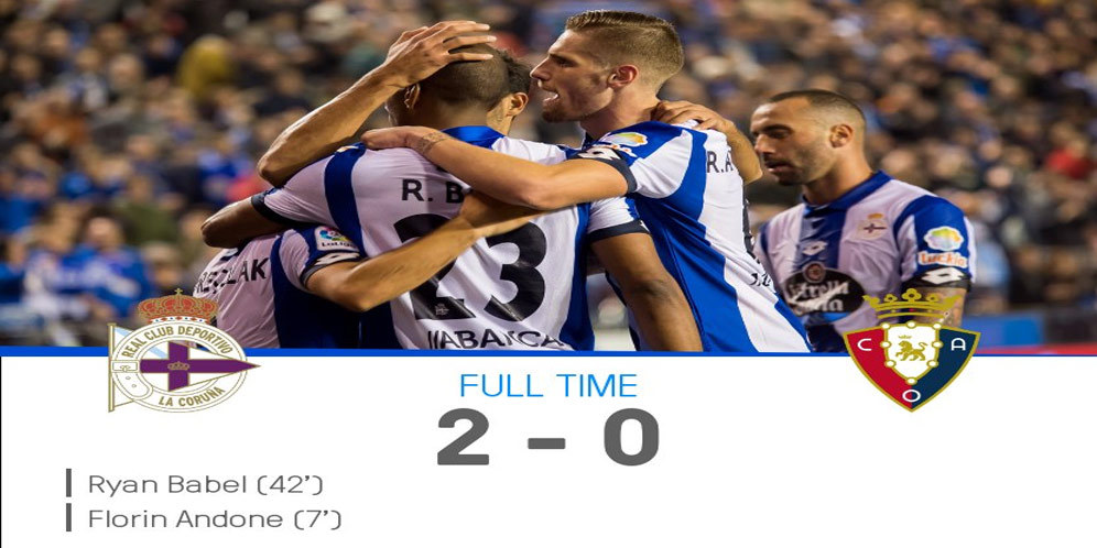 Highlights La Liga: Deportivo 2-0 Osasuna