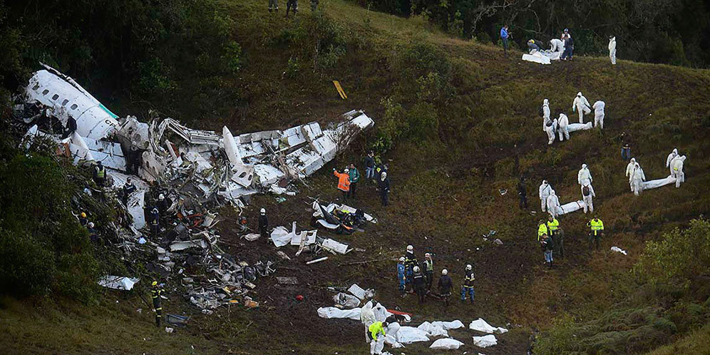 Pesawat Chapecoense Dilaporkan Kehabisan Bahan Bakar