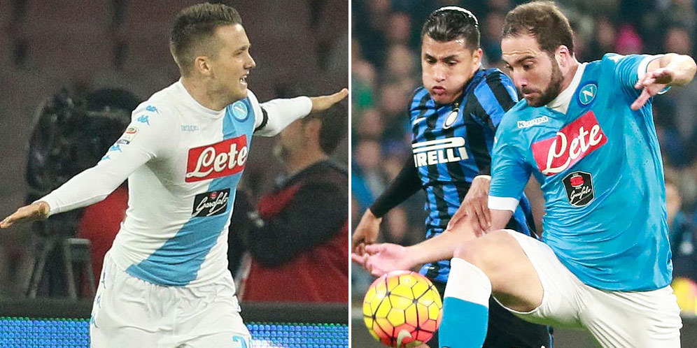 Gol Semenit Napoli vs Inter, Higuain Sebelum Zielinski