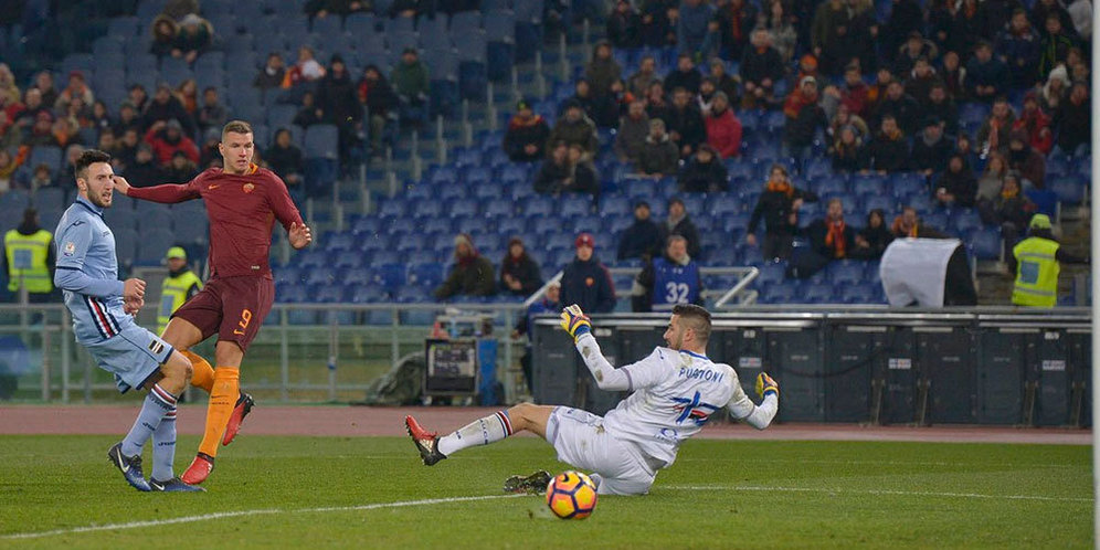 Hasil Pertandingan AS Roma vs Sampdoria: Skor 4-0