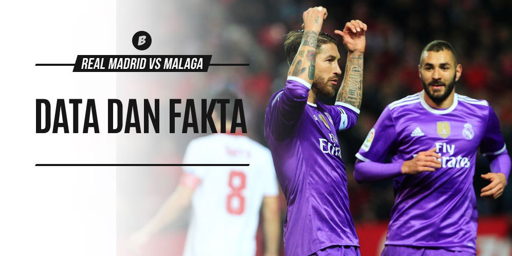 Data dan Fakta La Liga: Real Madrid vs Malaga