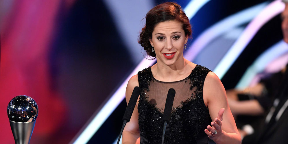 Carli Lloyd Menangkan The Best FIFA Women's Player 2016