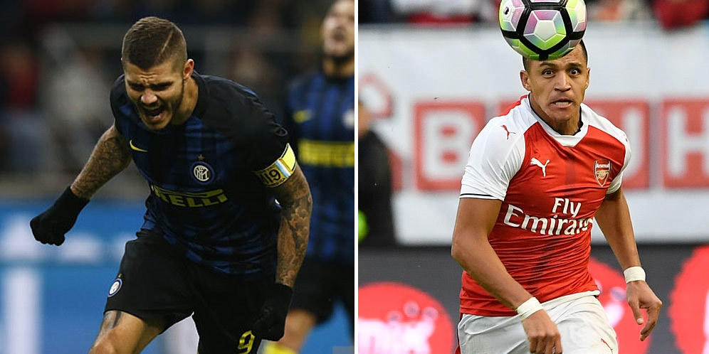 Icardi dan Alexis, Kontributor Gol Terdepan Eropa