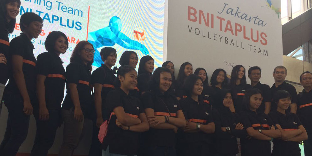 Jakarta BNI Taplus Perkenalkan Tim Voli Putra dan Putri