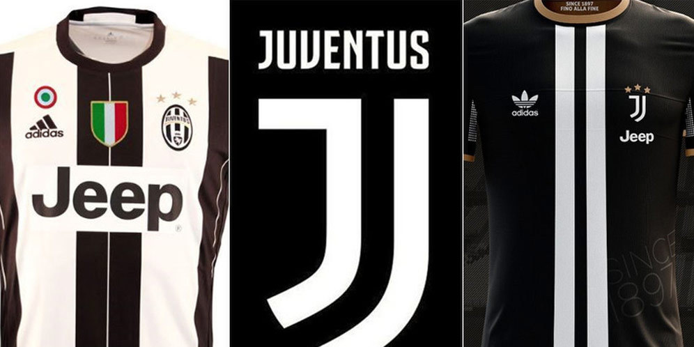 Rekaan Desain Jersey Juventus Dengan Logo Baru Bola net