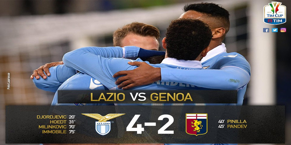 Highlights Coppa Italia: Lazio 4-2 Genoa