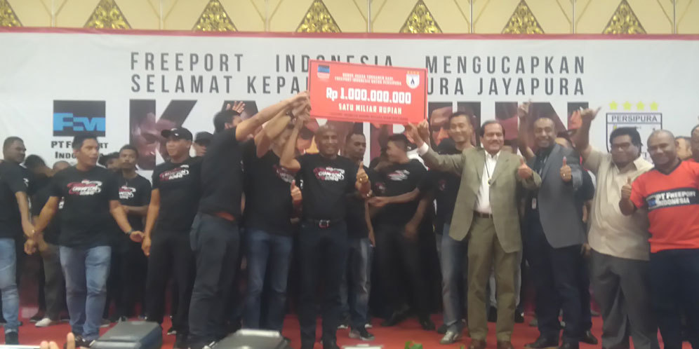 Persipura Dapat Bonus Rp 1 Milliar dari Sponsor