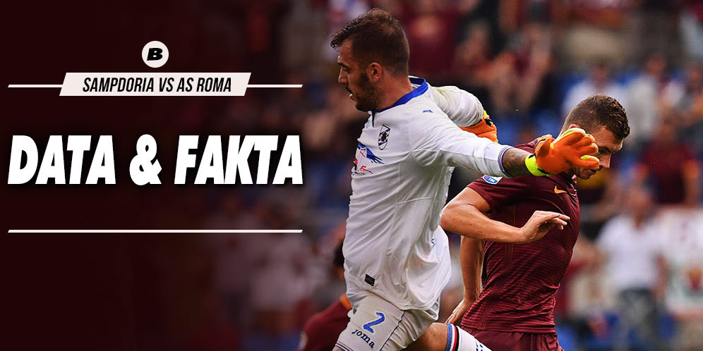 Data dan Fakta Serie A: Sampdoria vs AS Roma