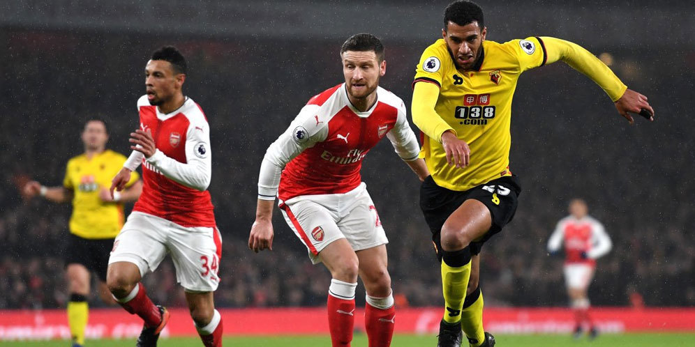 Hasil Pertandingan Arsenal vs Watford: Skor 1-2