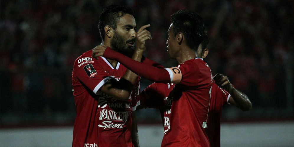 Empat Gol Tercipta, Bali United Imbang Lawan Sriwijaya FC