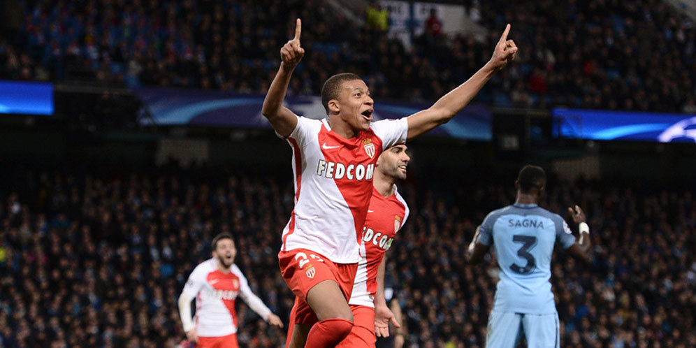 Ini Alasan Monaco Mainkan Kylian Mbappe Lawan Man City