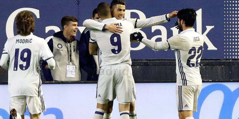 Hasil Pertandingan Osasuna vs Real Madrid: Skor 1-3