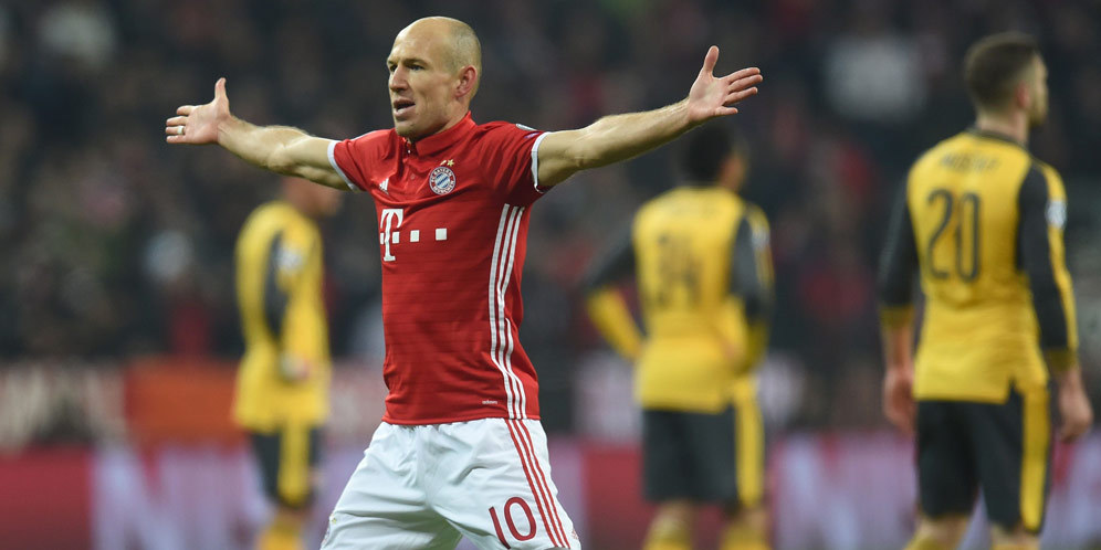 Robben: Bayern Tertidur di Babak Pertama