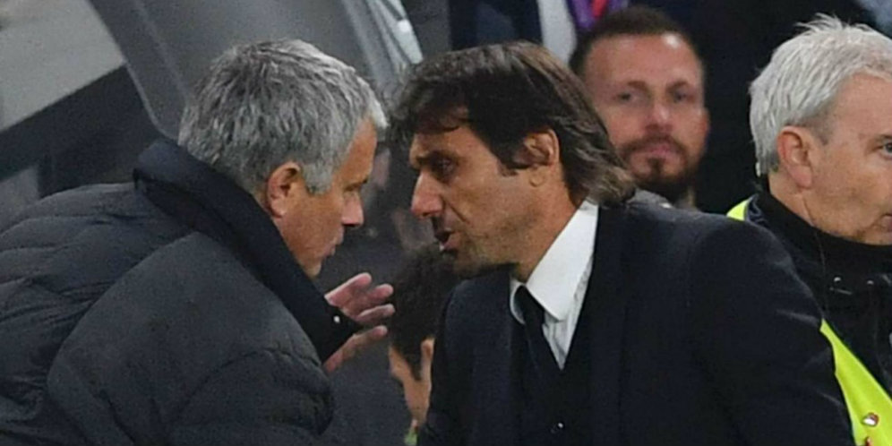 Conte dan Mourinho Nyaris Bentrok di Lorong Stadion