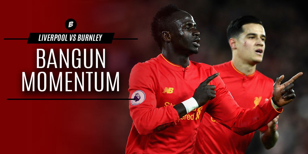 Prediksi Liverpool vs Burnley 12 Maret 2017