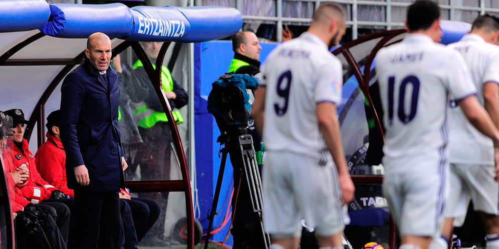 Bahagianya Zidane Lihat Performa Real Madrid Lawan Eibar