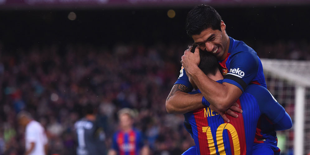 Luis Suarez Bedah Gol Saltonya ke Gawang Sevilla