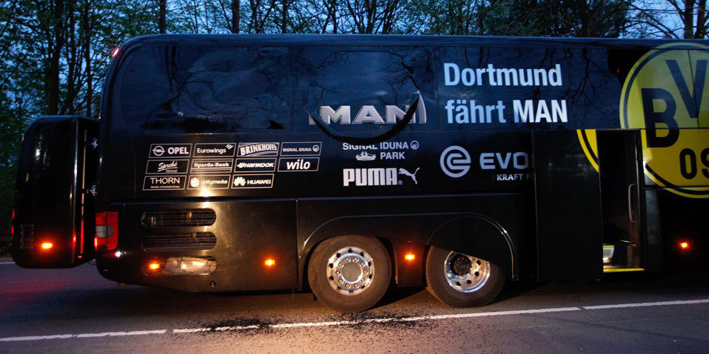 Terjadi Ledakan Dekat Bus Tim, Laga Dortmund vs Monaco Ditunda