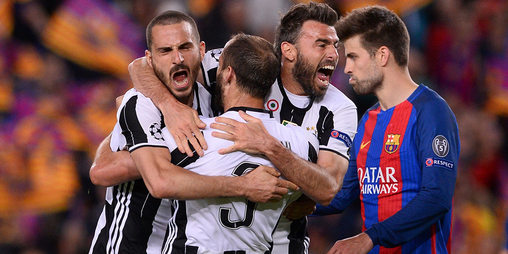 Reaksi Pemain Juventus Setelah Depak Barcelona Dari Liga Champions