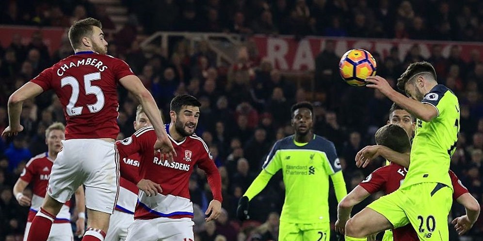 Head-to-head: Liverpool vs Middlesbrough